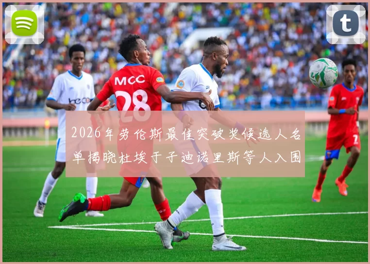 2026年劳伦斯最佳突破奖候选人名单揭晓杜埃于子迪诺里斯等人入围